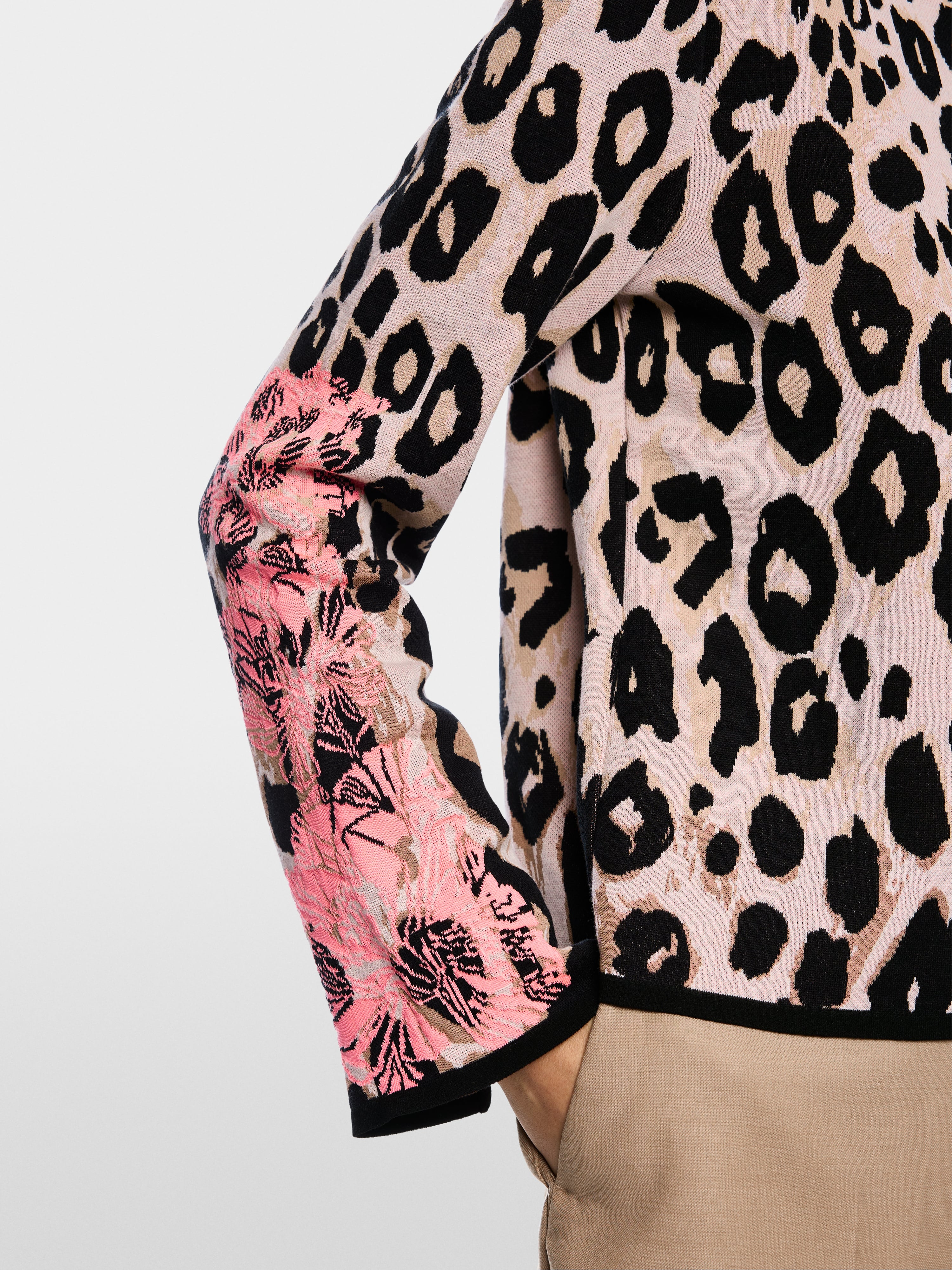 Marc Cain Knitted in Germany floral print jumper