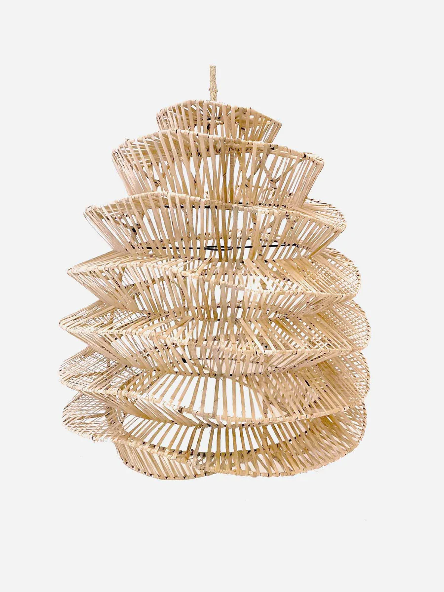 Rattan Deckenleuchte Luna
