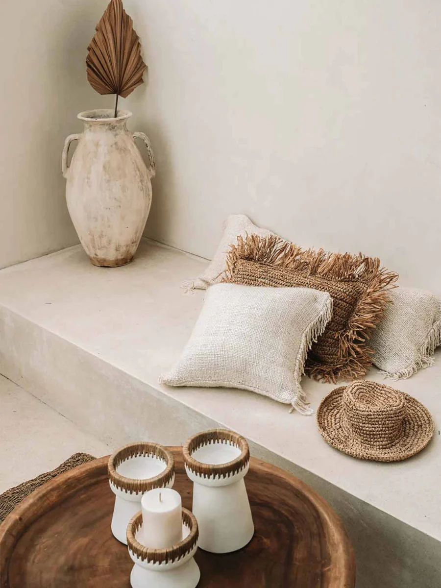 Kissen Lola aus strukturierter Baumwolle