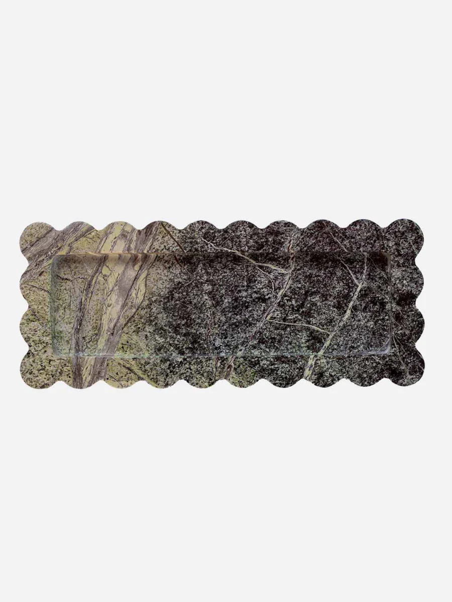 Marmor Tablett in Deep Forest