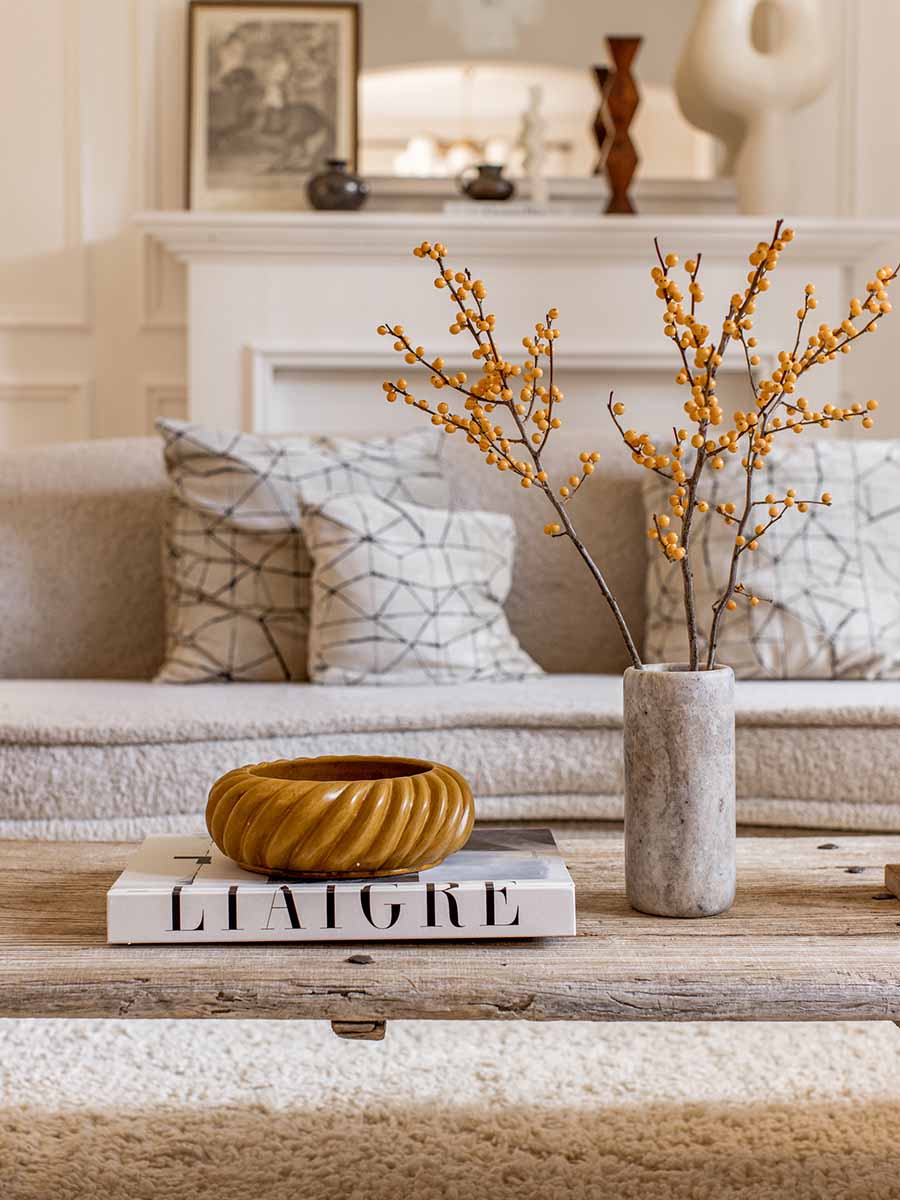 Marmorschale in Amber