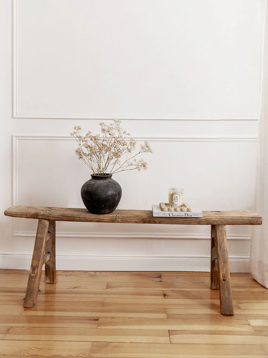 Rustikale Holzbank vintage