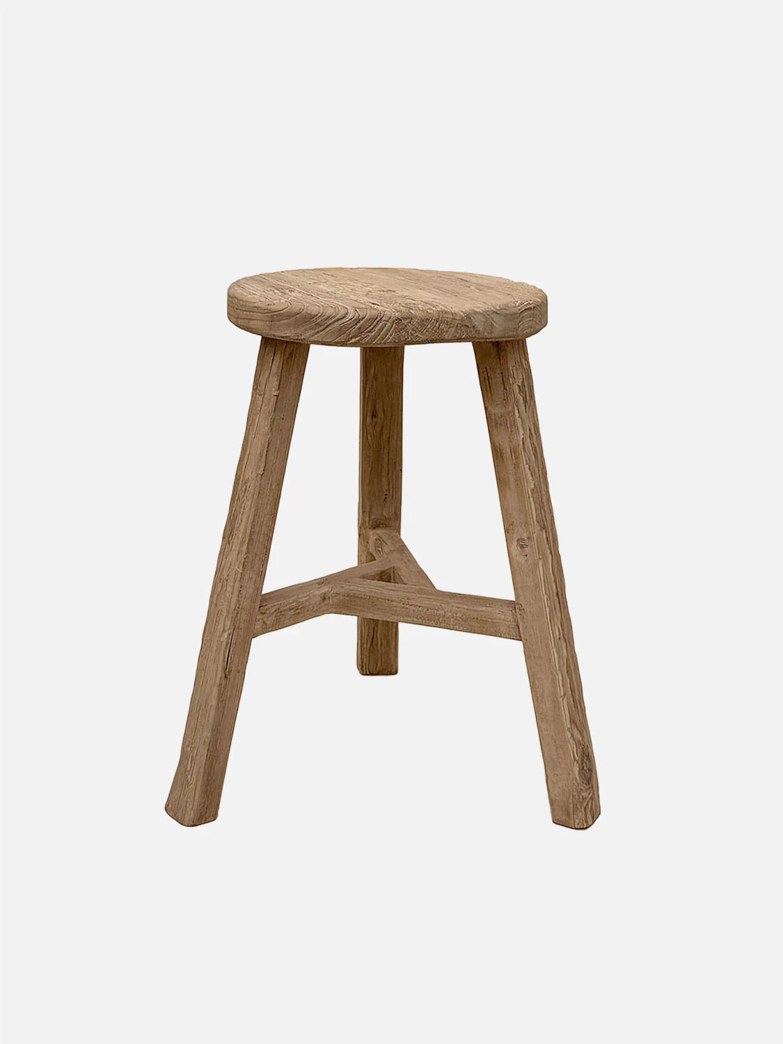 Rustikaler Hocker rund